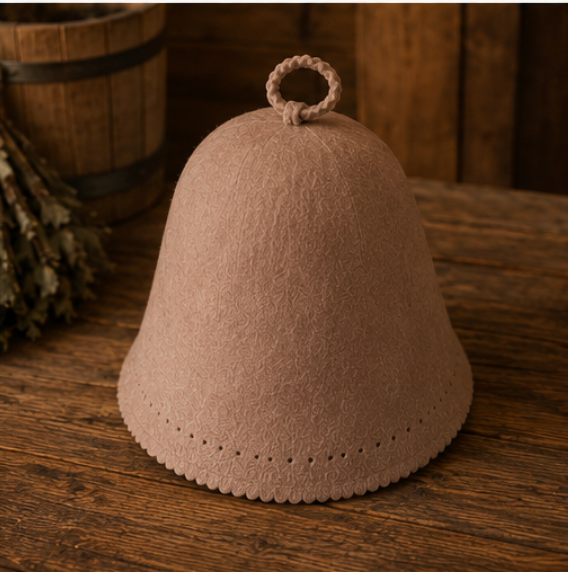 Colorful Merino Wool Sauna Hat