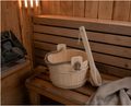 Wooden Sauna Bucket and Ladle Set