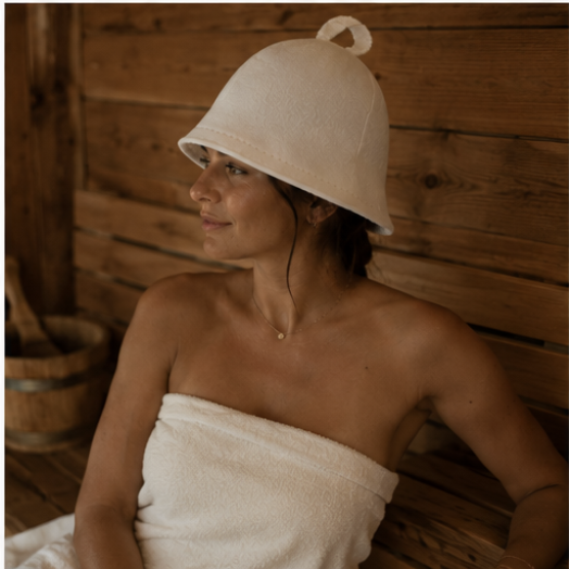 Colorful Merino Wool Sauna Hat