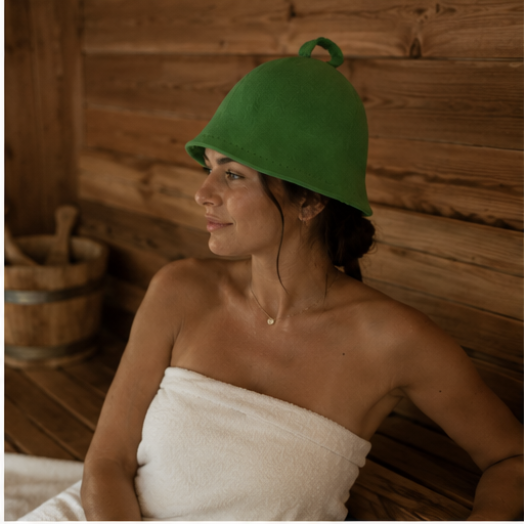 Colorful Merino Wool Sauna Hat