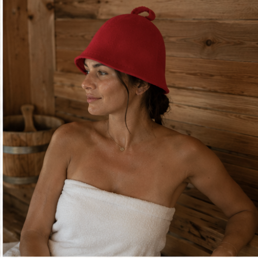 Colorful Merino Wool Sauna Hat